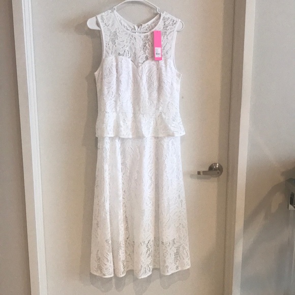 Lilly Pulitzer Nolea Lace Midi Dress - Picture 5 of 8